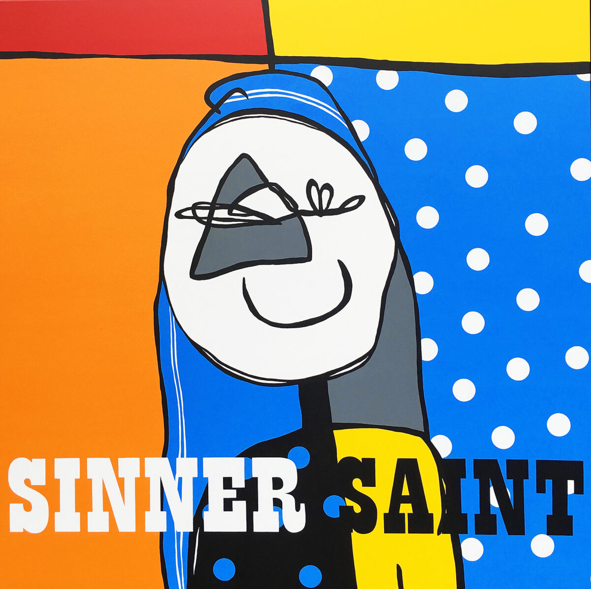 04. REBECCA-PIERCE-Sinner-Saint-165-x-165cm-acrylic-on-canvas-$8500.00